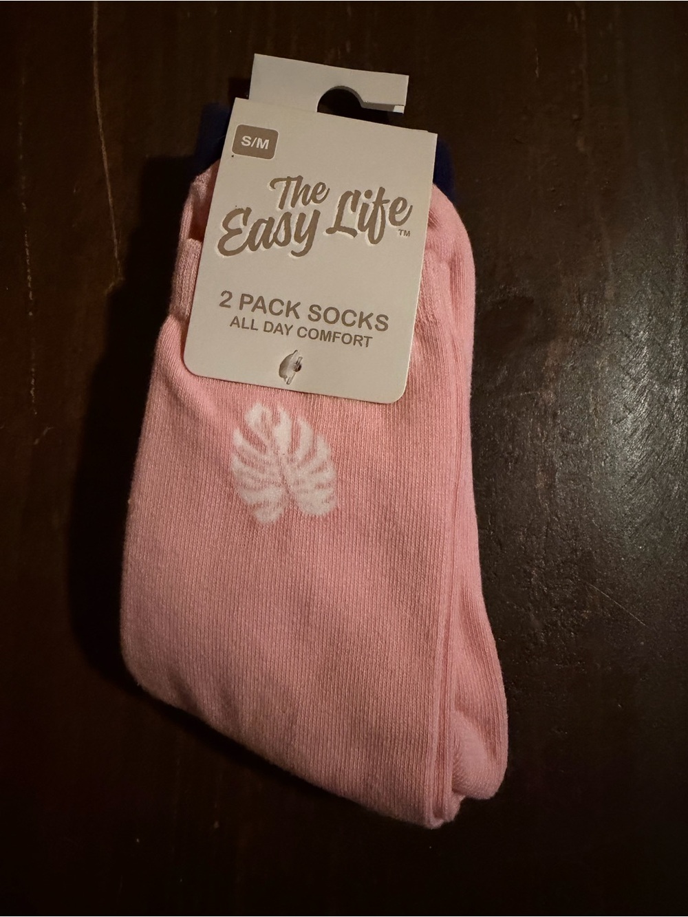 Pink Crew Socks - 2 Pack, S/M